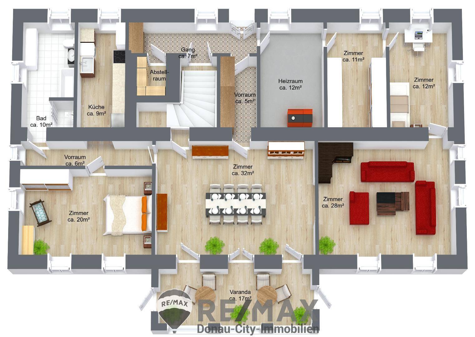 Erdgeschoss - 3D Floor Plan