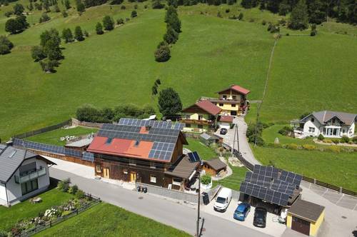 Appartementhaus in Skiregion Katschberg, niedrigste Betriebskosten dank 32 kWp Sonnenkraft