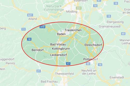 Bezirk Baden - A2 Nähe: Gewerbegrundstücke in unterschiedlichen Größen ab 4.300 m² in frequenter Lage zu kaufen