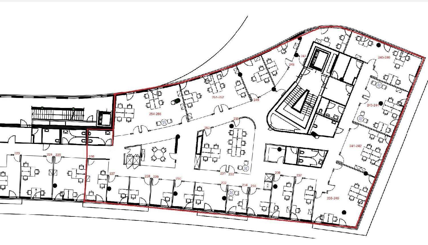 Plan 2.OG. 500 m²