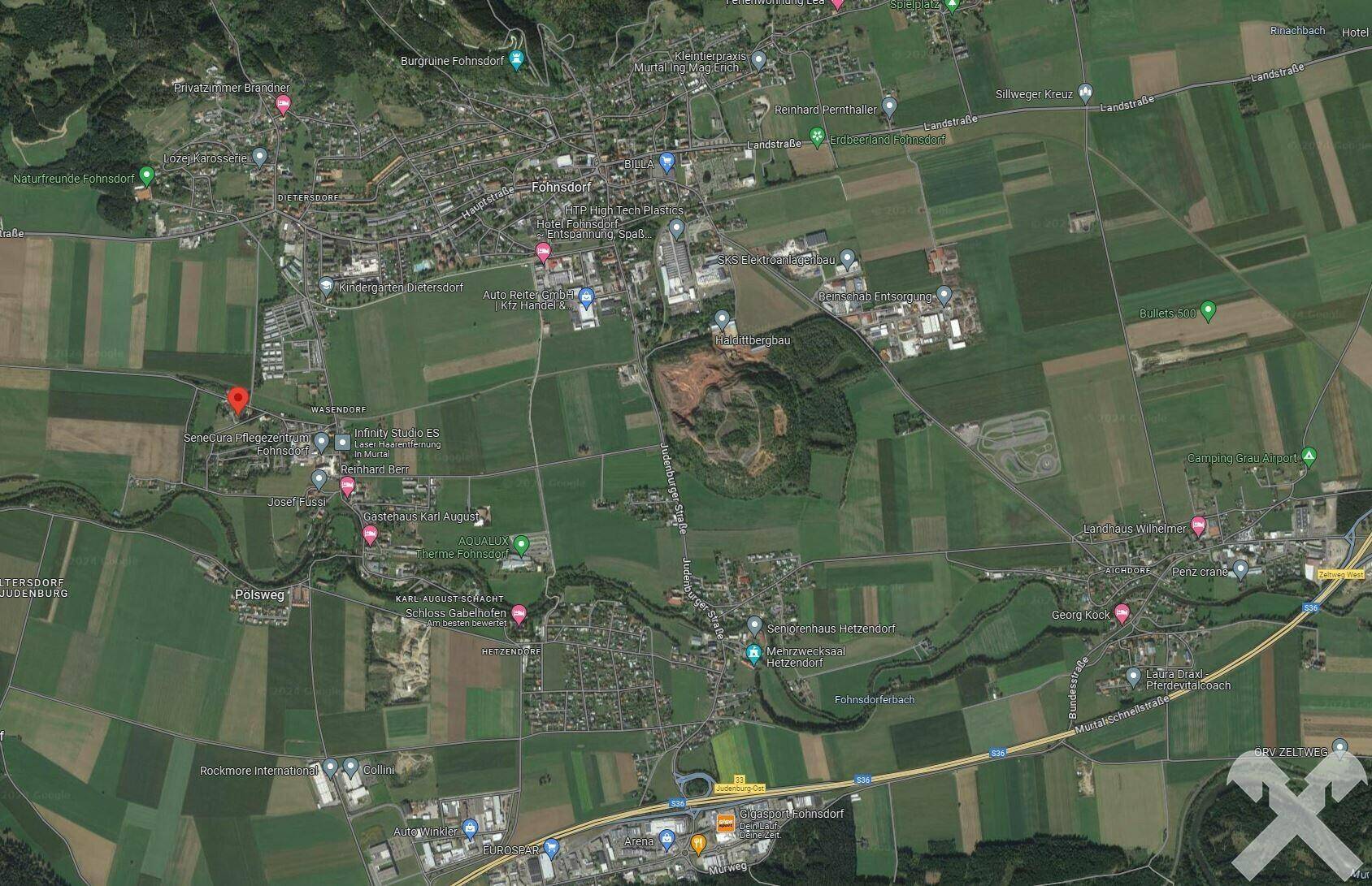 googlemaps-Luftbild
