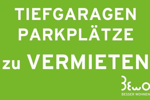Tiefgaragenplatz Nähe ORF-Park zu vermieten! 