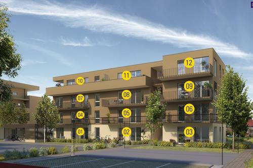 Moderne, helle Neubaugartenwohnung 87m² mit 17m² Balkon in Südausrichtung - in Kalsdorf! PROVISIONSFREI!