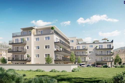 Eine wunderschöne helle Neubauwohnung mit einer WFL von 71,47m² und einem Westbalkon mit 16,77m² - in 8700 Leoben - PROVISIONSFREI!