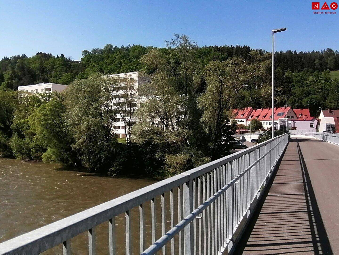 Proleberbrücke an der Mur zur Bahnstation