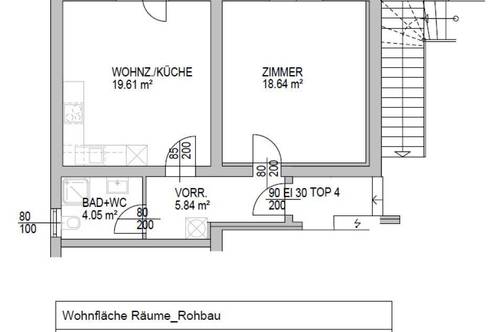 Wohnen am Fuße des Wechsels - neu sanierte Wohnung mit 48,14 m² zur Miete in Kirchberg am Wechsel inkl. eigener Terrasse!