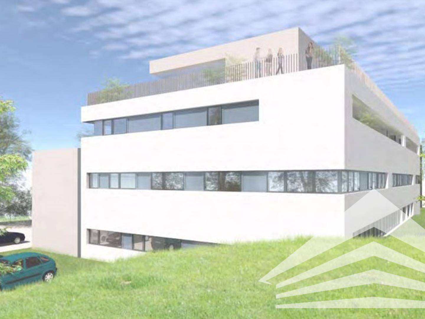 Visualisierung Gebäude Innenhof