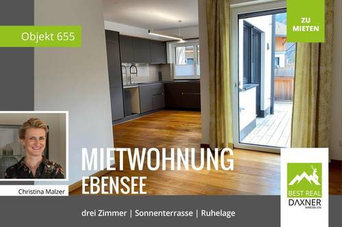 Ebensee: Neuwertige 3-Zimmer Wohnung mit Sonnenterrasse zu mieten!