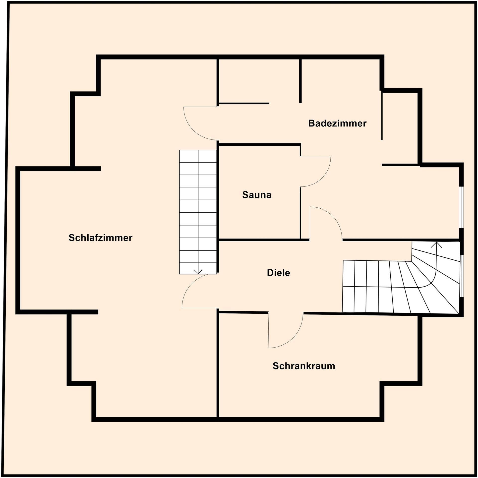 Grundriss ohne Maßstab - Dachgeschoss