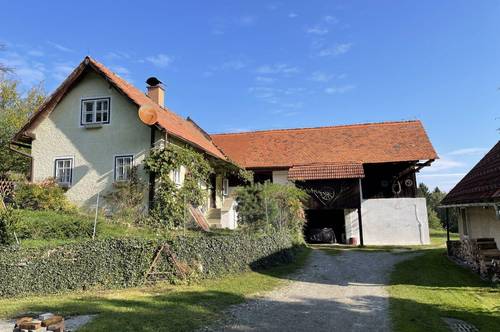 Weinitzen-Niederschöckel! Kleines Bauernhaus, Landwirtschaft, Pferde- bzw. Viehhaltung, Grund ca. 14.862 m², Wunderschöne Lage!