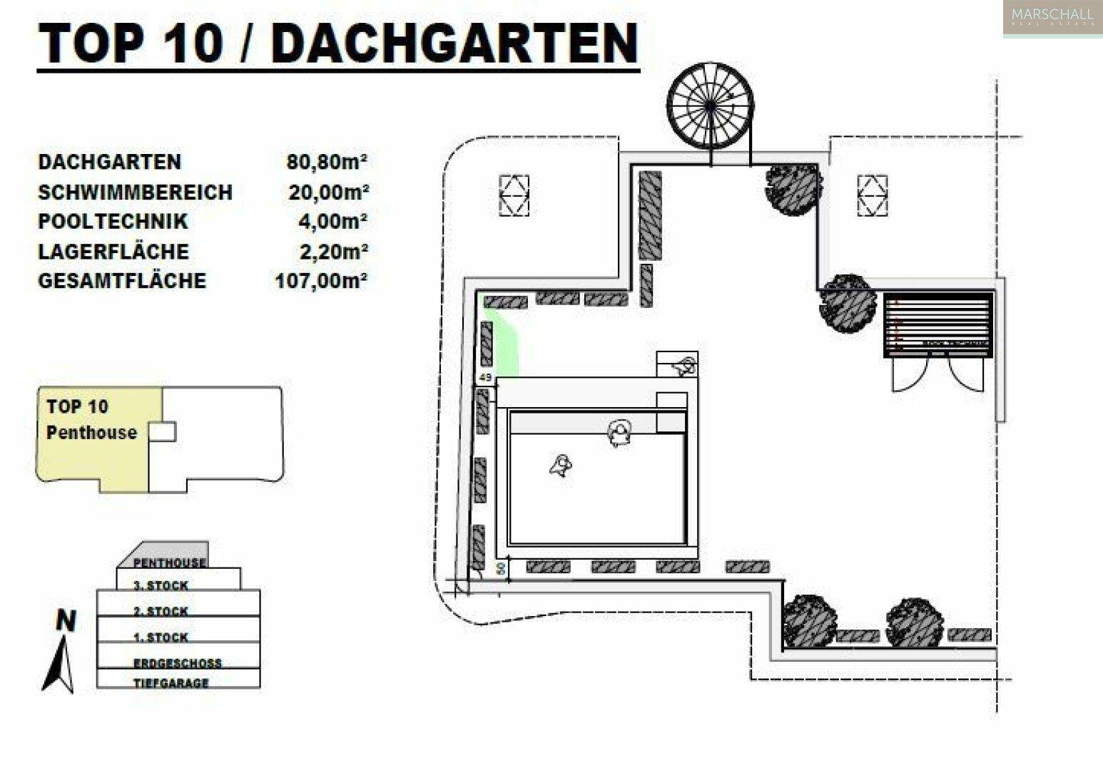 Plan Dachgarten