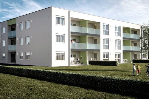 Neubauprojekt in Mauerkirchen, 2-Zimmer-MIETKAUFwohnung Top 7 inkl. Carport