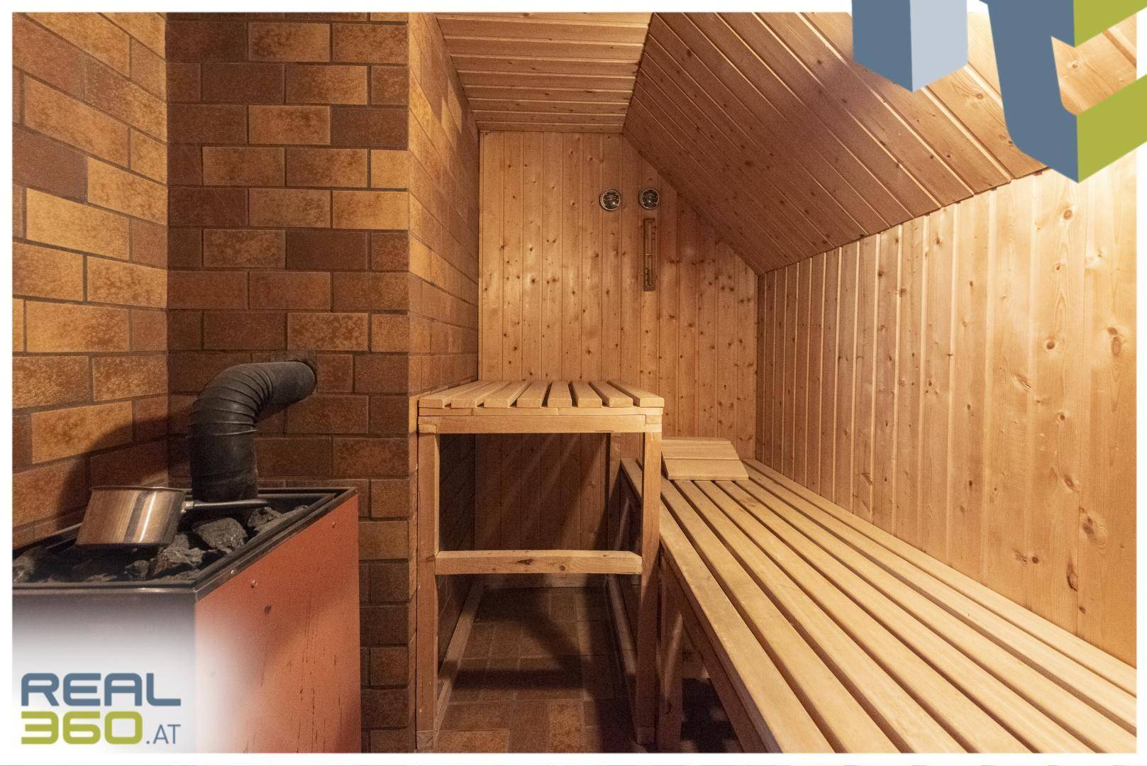 Integrierte Sauna im Badezimmer