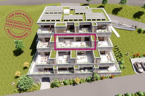 Baubeginn: Sonnige Terrassenwohnung für Home Office! - provisionsfrei
