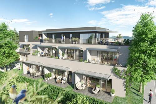 ERSTBEZUG! Stilvolle Neubauwohnung mit sonniger Terrasse, Garten &amp; 2 Stellplätzen in Feldbach