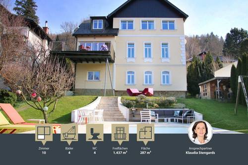 Rarität in exklusiver Bestlage - modernisierte Altbau-Villa mit fantastischer Aussicht