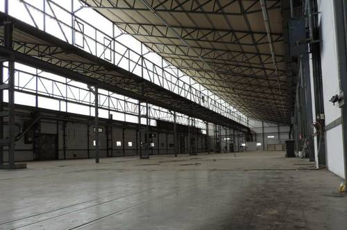 Zur Vermietung gelangt eine Lagerhalle mit ca. 6500 m² Gesamtfläche in Neutal.
