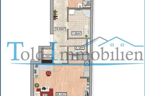 Neubauprojekt Lienz - Schweizergasse3-Zimmer-Wohnung mit Süd-Terrasse