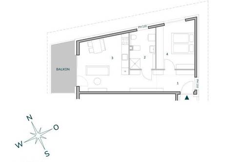 Erstbezug in Andritz mit perfekter Infrastruktur: traumhafte 2-Zimmer Wohnung mit Balkon und Parkplatz