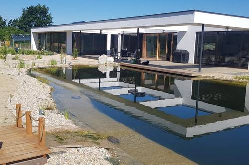 Traumhafte Luxus Immobilie mit Schwimmbad und Schwimmteich in wunderschöner ruhigen Lage direkt am Waldrand und trotzdem zentral gelegen im sonnigen Südostburgenland