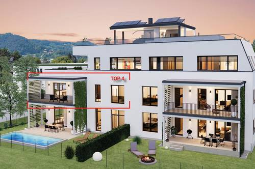 High-End Wohnkomfort in Graz-Straßgang/nur fünf Wohneinheiten/TOP 4 mit Vorgarten &amp; Terrasse im 1. OG