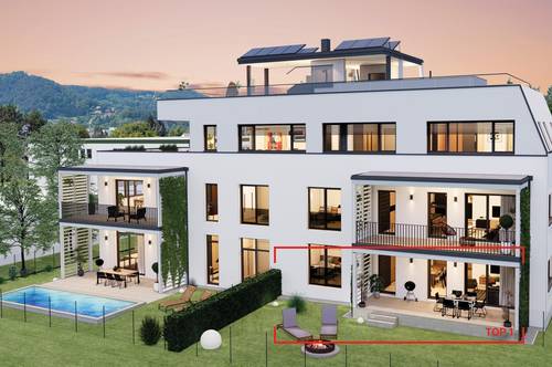 High-End Wohnkomfort in Graz-Straßgang/ nur fünf Wohneinheiten / TOP 1 mit Garten &amp; Terrasse
