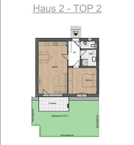 Grundrissplan Haus 2 Top 2