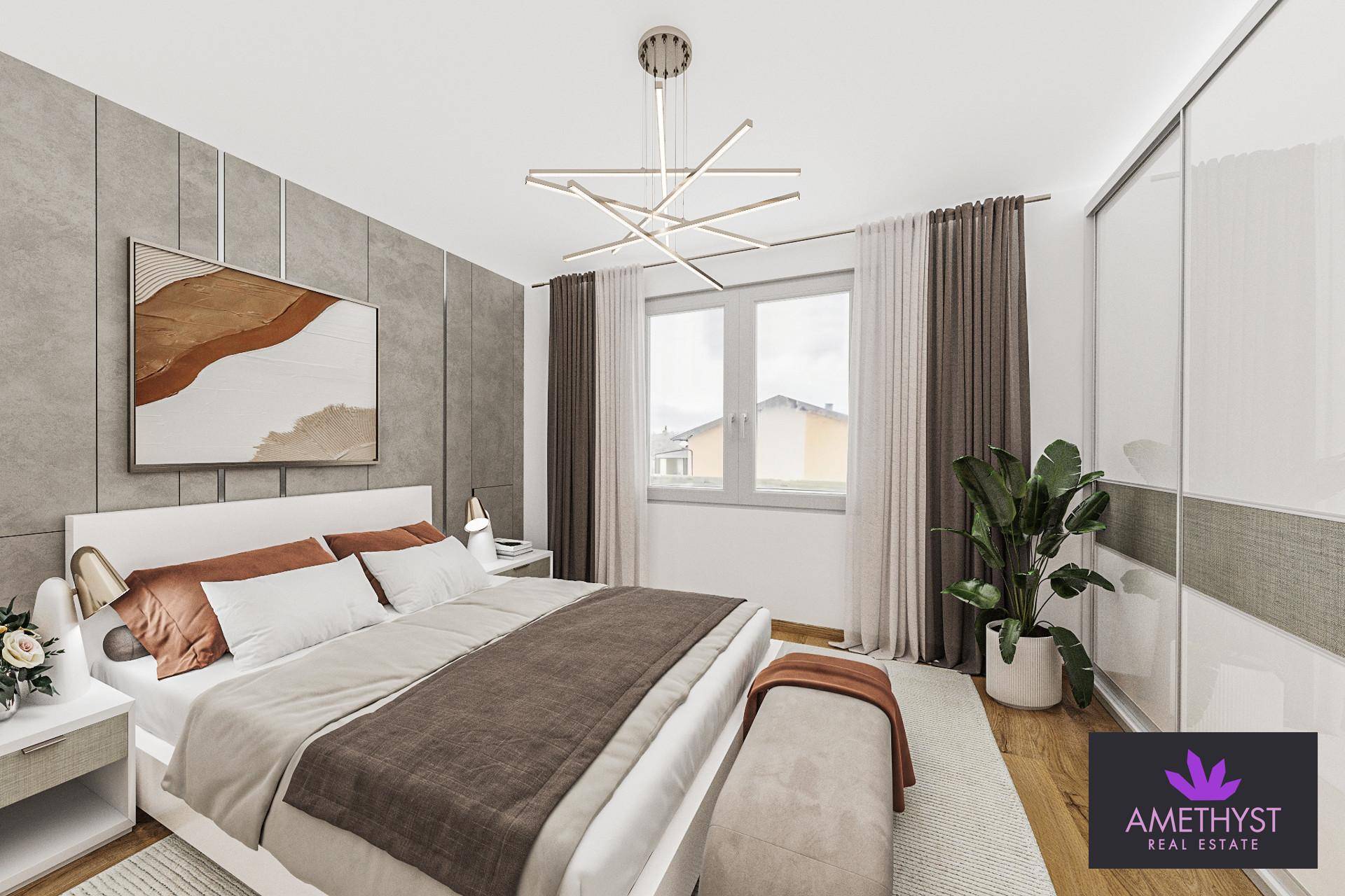 Visualisierung Wohnung Alternative 1_MFH Schlafzimmer