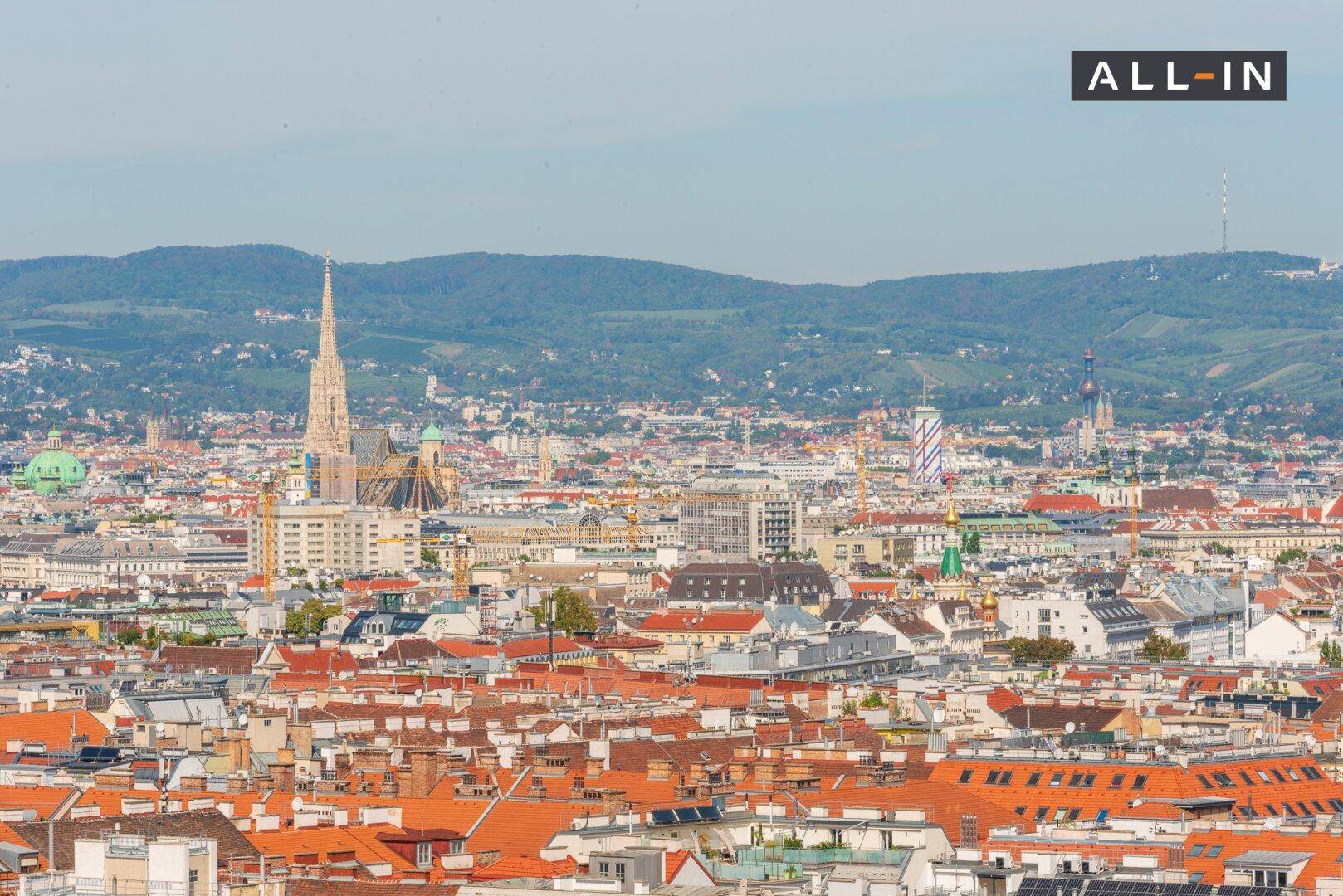 spektakulärer Weitblick über Wien