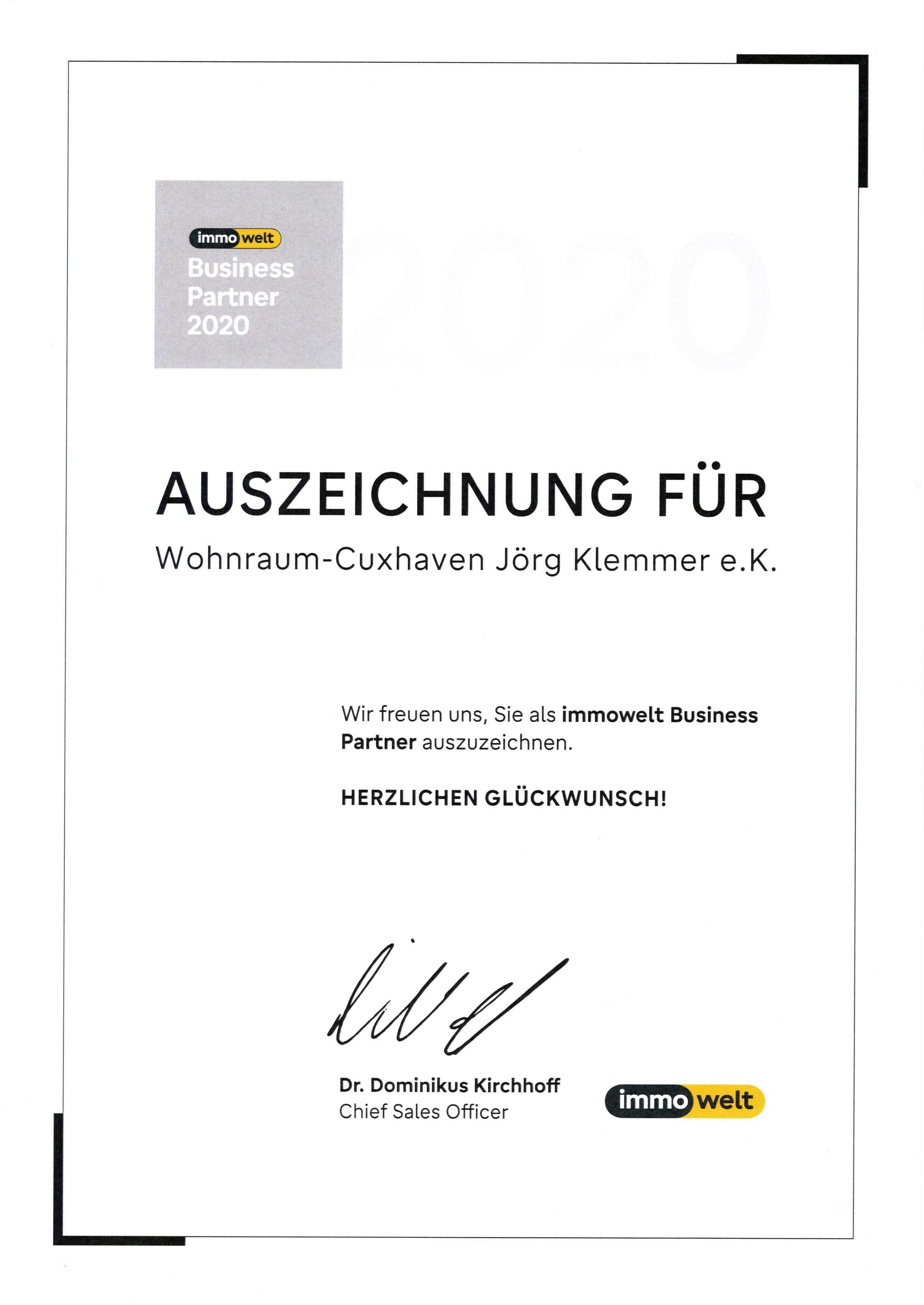 WohnraumCuxhaven Immobilien Jörg Klemmer e.K. Immobilienmakler bei